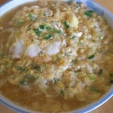 一人昼食に！　　「揚げ玉卵とじラーメン」　　♪♪